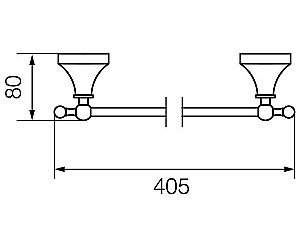 Полотенцедержатель Veragio Gialetta VR.GIL-6428.DO купить в интернет-магазине сантехники Sanbest