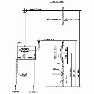 Душевая система Vincea VSFW-4311RCH хром купить в интернет-магазине сантехники Sanbest