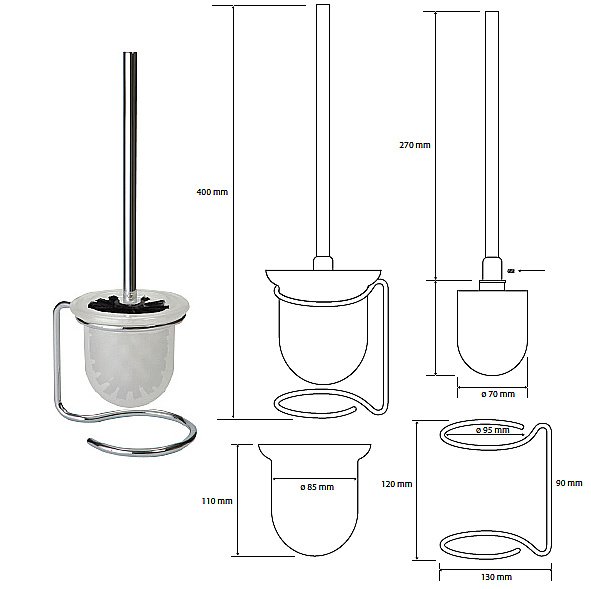 Ёршик напольный Bemeta Omega 104113107 купить в интернет-магазине сантехники Sanbest