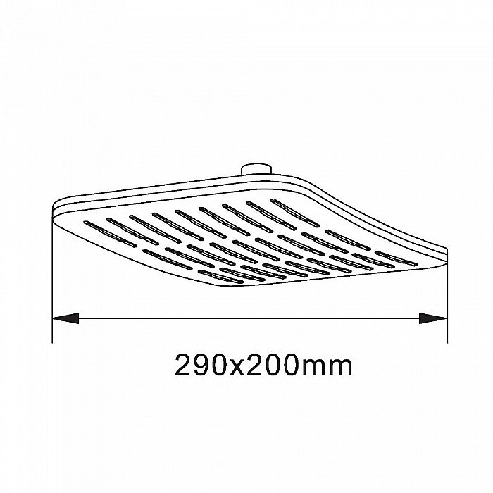 Верхний душ Orange S10TS хром купить в интернет-магазине сантехники Sanbest