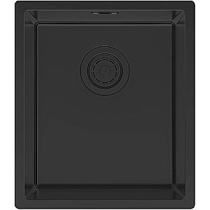 Кухонная мойка Paulmark Lassan 38 LA38-MBN черная матовая купить в интернет-магазине сантехники Sanbest