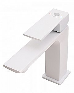 Смеситель для раковины Orange Lutz M04-021w белый купить в интернет-магазине сантехники Sanbest