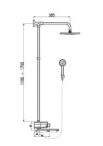 Душевая система Rav-Slezak MURRAY MU253.5/5KC черный купить в интернет-магазине сантехники Sanbest