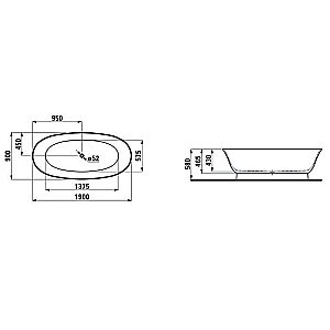Ванна Laufen New Classic 190х90 2.2085.2.000.000.1 белая купить в интернет-магазине Sanbest
