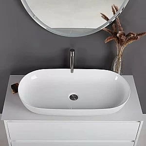 Раковина накладная Belbagno 82 BB1349 белая купить в интернет-магазине Sanbest