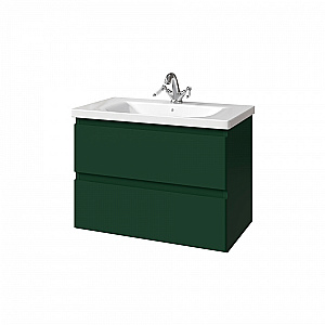 Тумба с раковиной Caprigo Forte 80 два ящика, цвет на выбор/эмаль для ванной в интернет-магазине Sanbest