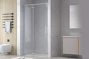 Душевая дверь Royal Bath BERN-V RB100-T-CH 100x195 стекло прозрачное/профиль хром купить в интернет-магазине Sanbest