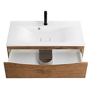 Тумба с раковиной Belbagno MARINO 90 2C-SO/BB900/450-LV-MR-PR Rovere Nature для ванной в интернет-магазине Sanbest