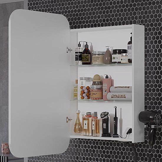 Зеркальный шкаф Опадирис Элеганс 60 00-00006871 премиум купить в интернет-магазине сантехники Sanbest