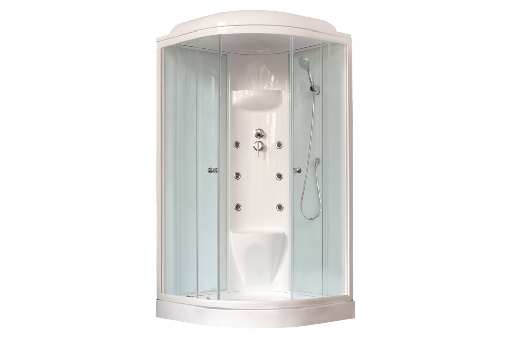 Душевая кабина Royal Bath RB90HK7-WT 90x90 профиль белый/стекло прозрачное купить в интернет-магазине Sanbest