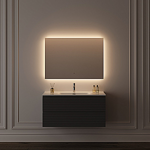 Зеркало с подсветкой Sancos Square 2.0 SQ2.900 90х70 в ванную от интернет-магазине сантехники Sanbest