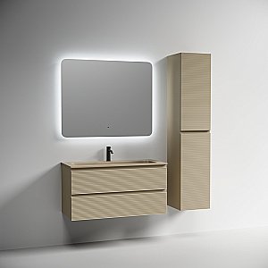 Тумба с раковиной Sancos FOLK FL100CP/CN7013MC 100 капучино для ванной в интернет-магазине Sanbest