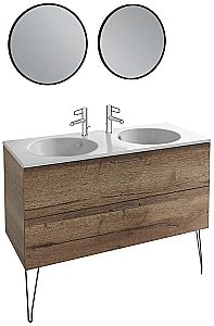 Тумба с раковиной Jacob Delafon Odeon Rive Gauche 120 дуб табак для ванной в интернет-магазине Sanbest