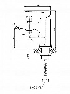 Смеситель на борт ванны Agger Splendid A0902500 купить в интернет-магазине сантехники Sanbest