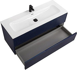 Тумба с раковиной Cezares DUET-N 120 DUET-N-1200-2C-SO-SPF-P сапфир для ванной в интернет-магазине Sanbest