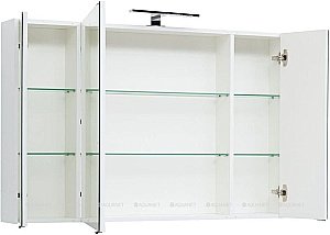 Зеркальный шкаф Aquanet Остин 120 белый купить в интернет-магазине сантехники Sanbest