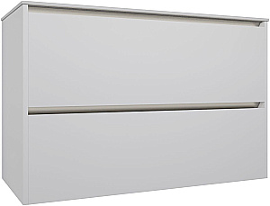 Тумба с раковиной Allen Brau Activity 90 1.34013.WM белая матовая/олива брашированная для ванной в интернет-магазине Sanbest