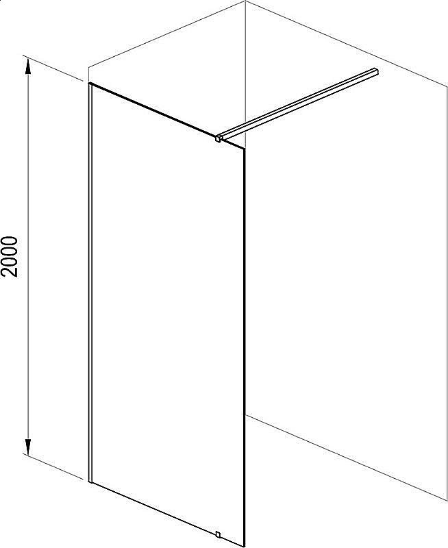 Душевое ограждение Ravak WALK-IN WALL ST 160/W SET-900 Wall стекло прозрачное/профиль черный купить в интернет-магазине Sanbest