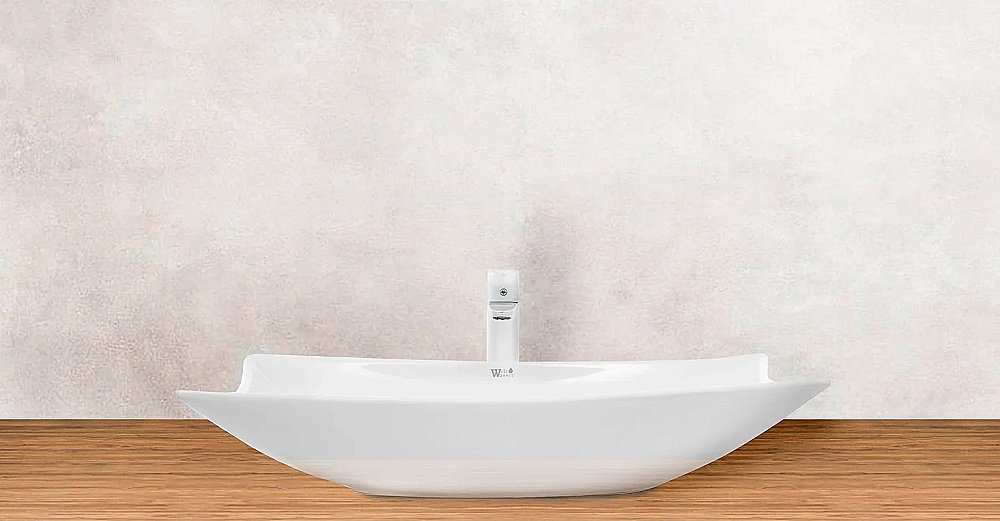 Накладная раковина WeltWasser WW ELBACH 1012 57,5 белая купить в интернет-магазине Sanbest