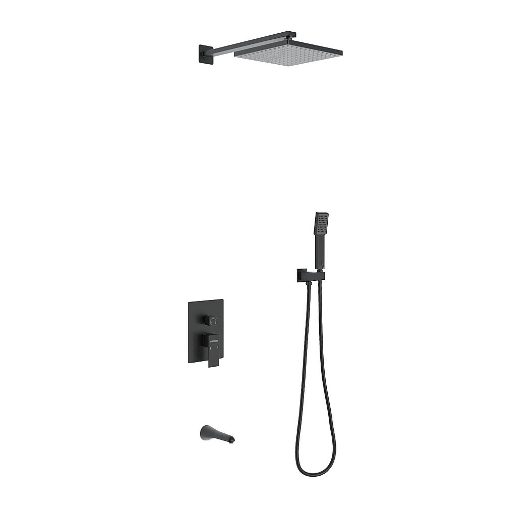 Душевая система Berges VENTAS 73006 черная матовая купить в интернет-магазине сантехники Sanbest