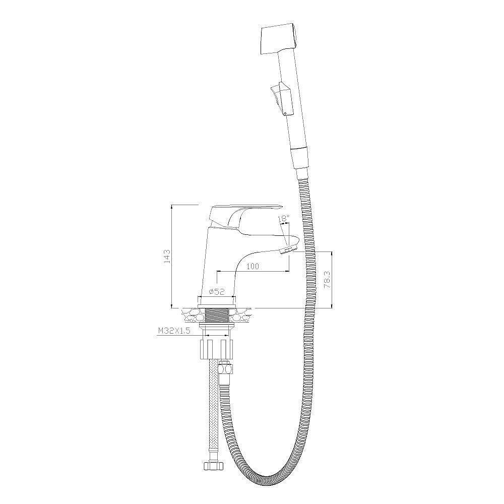 Смеситель для раковины Olive's Evora 33120EV купить в интернет-магазине сантехники Sanbest