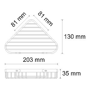 Полка WasserKRAFT K-733LIGHT BRONZE светлая бронза купить в интернет-магазине сантехники Sanbest