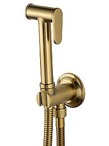 Смеситель с гигиеническим душем встраиваемый WONZON & WOGHAND STEAM, Брашированное золото (WW-88849008-BG) купить в интернет-магазине сантехники Sanbest