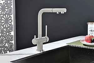 Смеситель для кухни Paulmark Serpentine Se213222-BE бежевый купить в интернет-магазине сантехники Sanbest