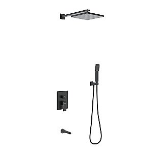 Душевая система Berges VENTAS 73006 черная матовая купить в интернет-магазине сантехники Sanbest