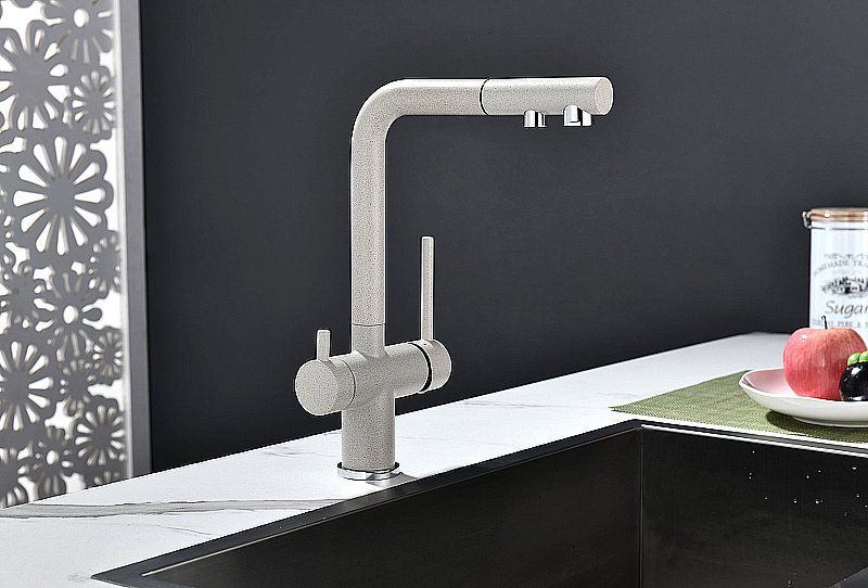 Смеситель для кухни Paulmark Serpentine Se213222-BE бежевый купить в интернет-магазине сантехники Sanbest