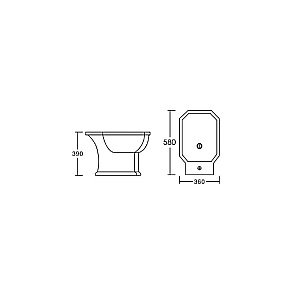 Биде напольное Caprigo TEMPO 4714 купить в интернет-магазине Sanbest