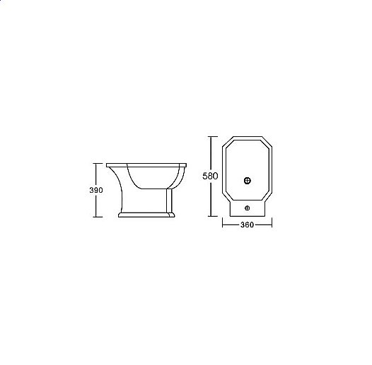 Биде напольное Caprigo TEMPO 4714 купить в интернет-магазине Sanbest
