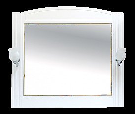 Зеркало Misty Эльбрус 94x85 белая эмаль в ванную от интернет-магазине сантехники Sanbest