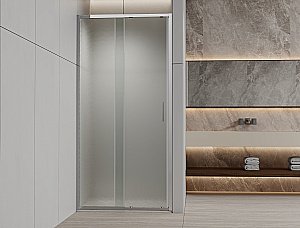 Душевая дверь Vincea Rapid-N VHC-3RN80/90MT 80/90 хром, стекло текстурное купить в интернет-магазине Sanbest