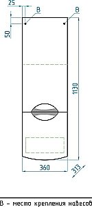 Колонна подвесная Style Line Жасмин-2 36 для ванной в интернет-магазине сантехники Sanbest