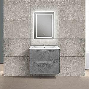 Тумба с раковиной Vincea PAOLA VMC-2P600BT + VCB-2VP600W 60 бетон для ванной в интернет-магазине Sanbest