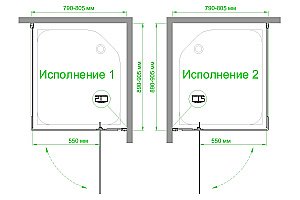Душевой уголок Royal Bath RB 90х80 HPVD-C-CH стекло матовое/профиль хром купить в интернет-магазине Sanbest
