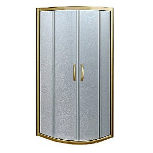 Душевой уголок Good Door JAZZ R-80-G-BR ДЖ00002 стекло grape/профиль бронза купить в интернет-магазине Sanbest