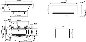 Ванна акриловая Ravak CAMPANULA II 180x80 купить в интернет-магазине Sanbest