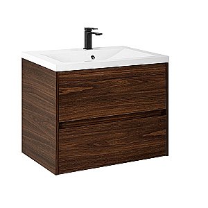 Тумба с раковиной Art&Max Family-M-750-2C-SO-BO/AM-LAV-750-MR-A Дуб бурбон для ванной в интернет-магазине Sanbest