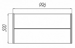 Тумба с раковиной Акватон Брук 100 2 ящика/Премьер М дуб феррара для ванной в интернет-магазине Sanbest
