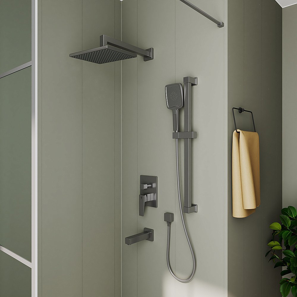 Душевая система Rush Thira TR3635-60Grey графит купить в интернет-магазине сантехники Sanbest