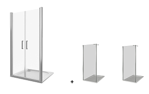 Душевой уголок Good door FANTASY SD+SP 100x100 прозрачный купить в интернет-магазине Sanbest