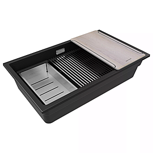 Кухонная мойка Paulmark Lumi-Multi Sink 74 LU-MULTI 74-BLM черная купить в интернет-магазине сантехники Sanbest