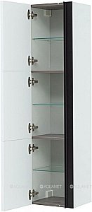 Шкаф-пенал De Aqua Ариетта New 265583 35 белый матовый для ванной в интернет-магазине сантехники Sanbest