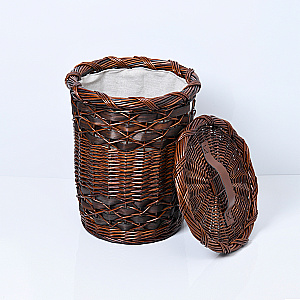 Корзина для белья WasserKRAFT Bever 240 WB-240-M темно-коричневый купить в интернет-магазине сантехники Sanbest