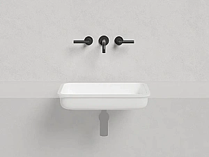 Раковина врезная снизу столешницы Salini MAREA 09 1802209M 54,5 из искусственного камня S-Stone, белая матовая купить в интернет-магазине Sanbest