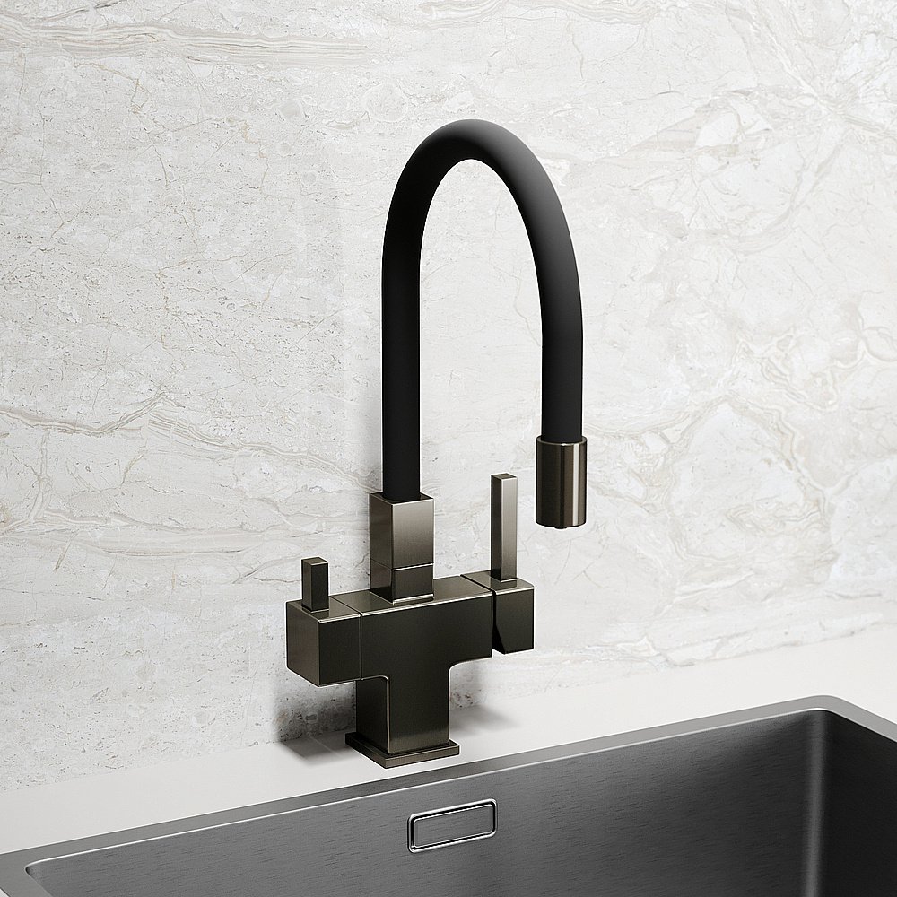 Смеситель для кухни Sancos Arno SC4005GG вороненая сталь купить в интернет-магазине сантехники Sanbest