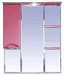 Зеркало со шкафом Misty Жасмин 85 розовая пленка левое купить в интернет-магазине сантехники Sanbest