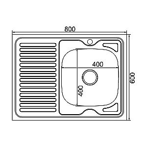 Мойка кухонная MIXLINE ML 528181 хром купить в интернет-магазине сантехники Sanbest